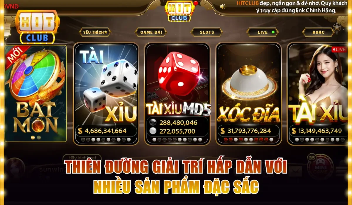Giới Thiệu 3 thien duong giai tri hap dan voi nhieu san pham dac sac