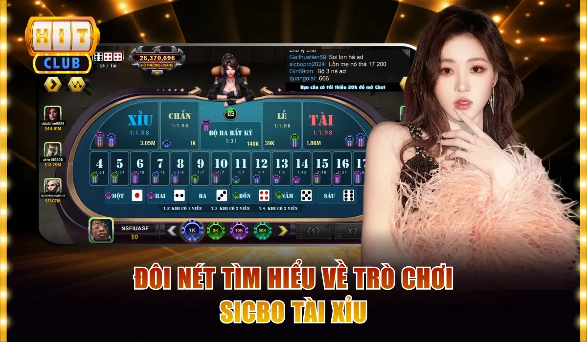 Sicbo Tài Xỉu Hitclub - Cửa Cược Đa Dạng, Tỷ Lệ Ăn 1:15 2 Đôi nét tìm hiểu về trò chơi sicbo tài xỉu