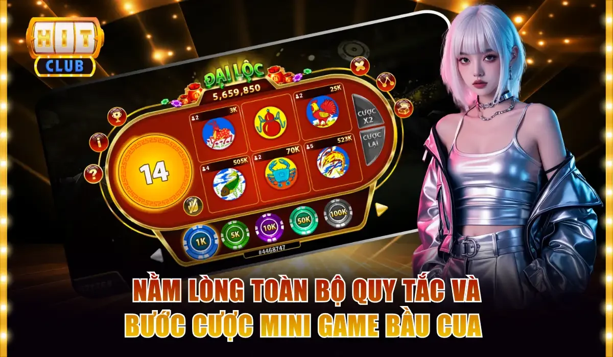 Mini Bầu Cua - Game Nhanh Ăn Thưởng X3 Lần Trên Hitclub 3 Nằm lòng toàn bộ quy tắc và bước cược mini game Bầu Cua